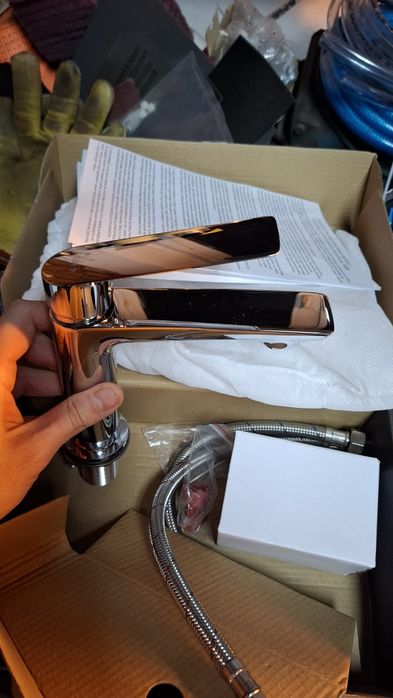 Bateria umywalkowa, bidetowa, wannowa komplet nowe