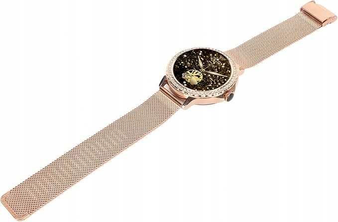 SmartWatch BCCloud NX19 GOLD inteligentny zegarek dla kobiet, dwie opa