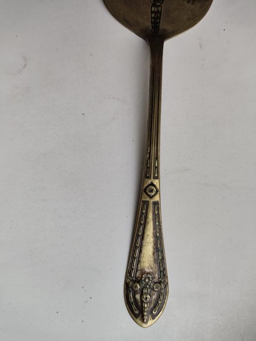 Лопатка старая для торта латунь