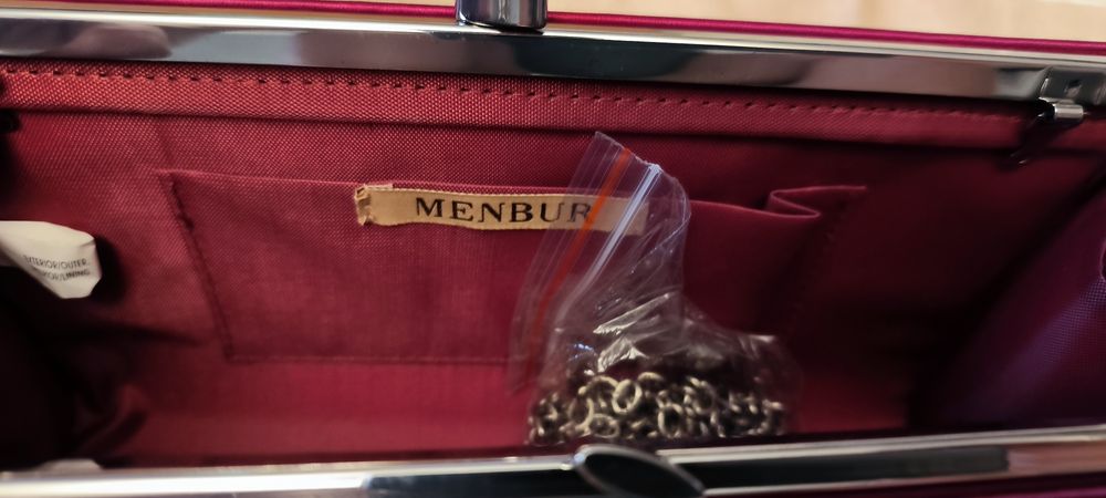 Nowa oryginalna torebka kopertówka Menbur Cherry