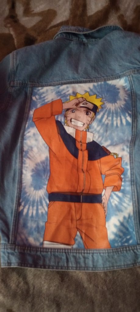 Kurtka Jeansowa Naruto XL
