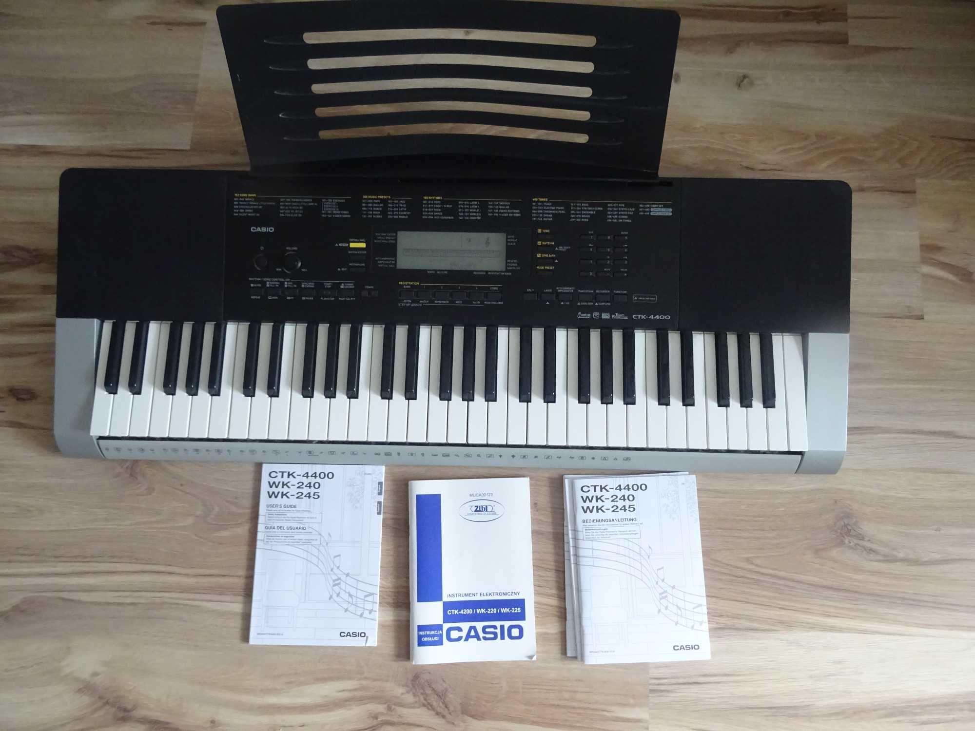 Keyboard Casio CTK-4400 + nuty gratis!