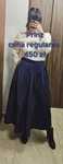 Fioletowa spódnica maxi Prinz Italy