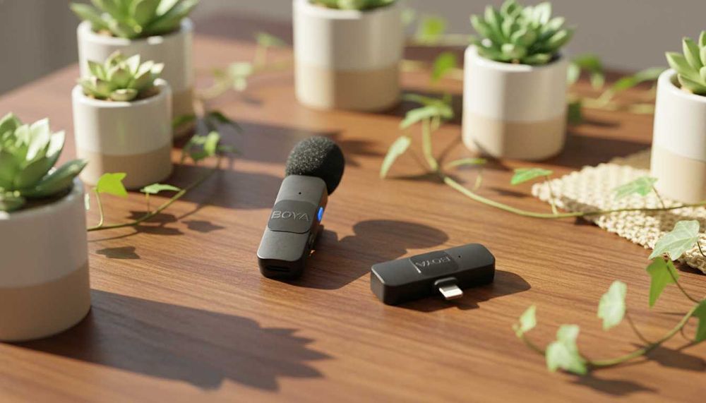 Мікрофон Boya для телефону Б/У 8/10. Петличний для iPhone, Android