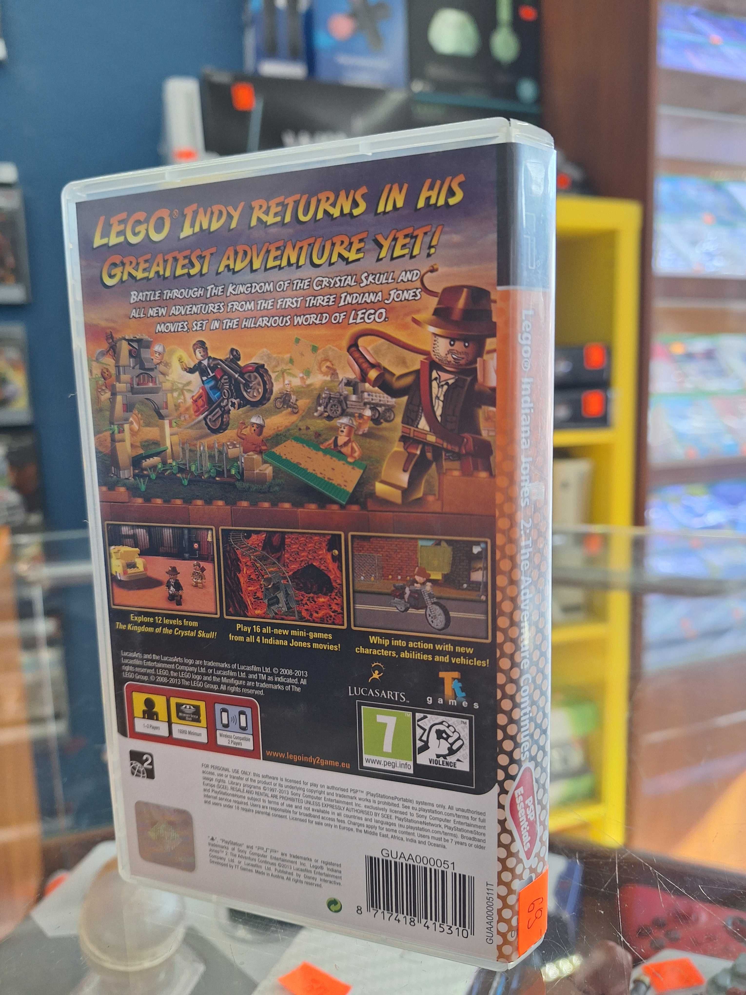 Lego Indiana Jones 2 The Adventure Continues PSP, BDB, CentrumGrania