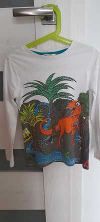 Koszulka t-shirt z długim rękawem H&M 110-116cm, 6 lat dinozaury