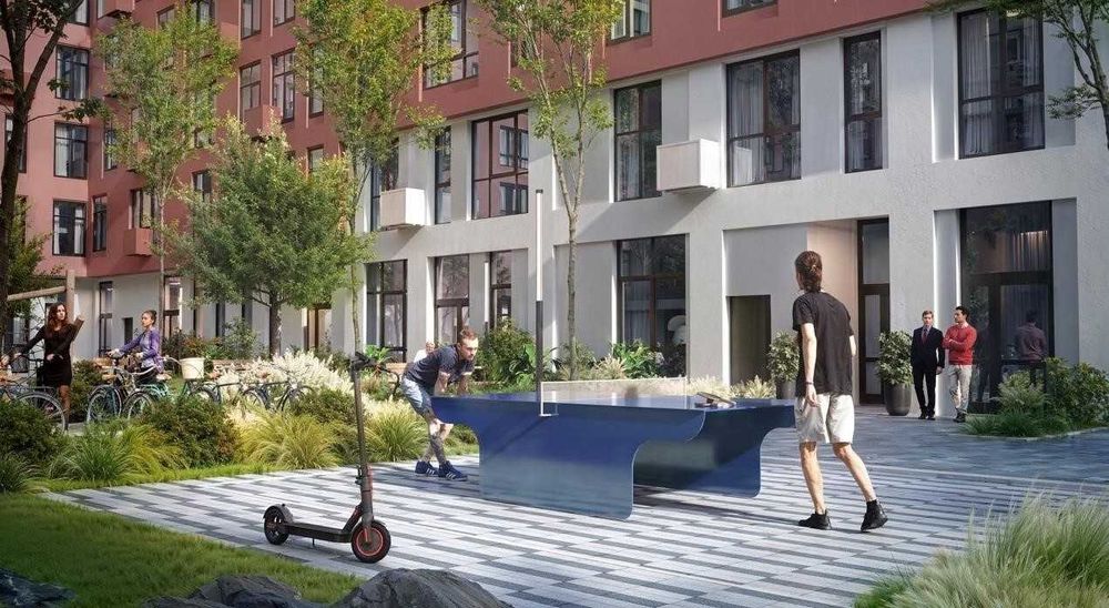 1-кімнатна квартира 46.5 м2 в ЖК Father — простора кухня