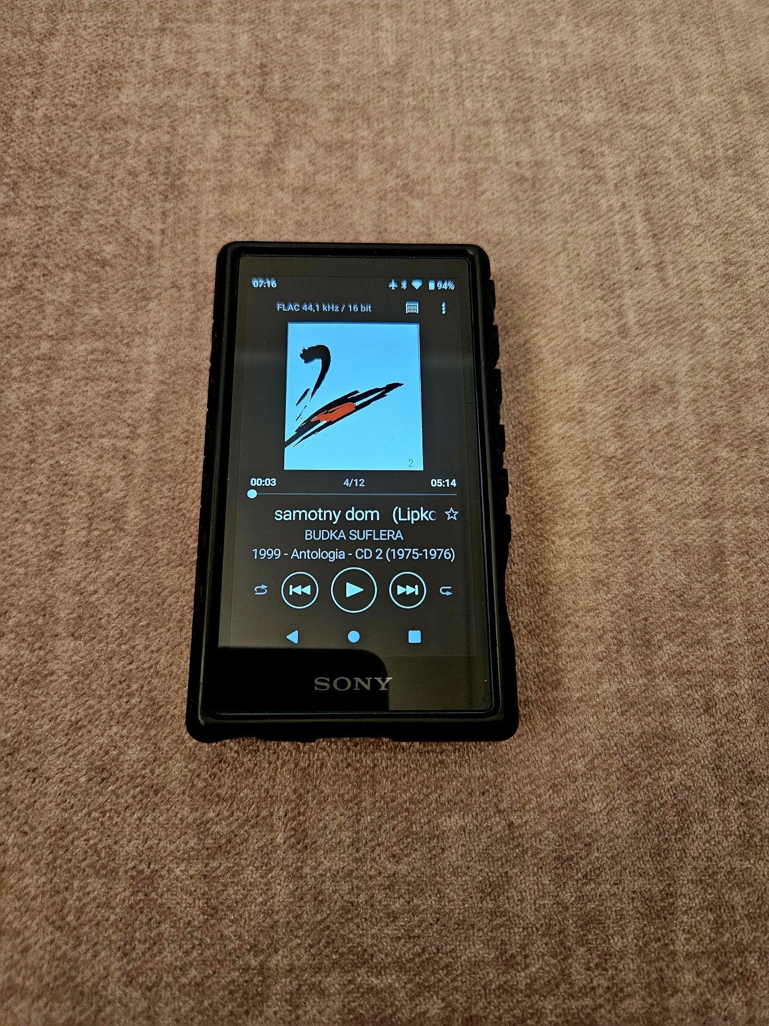 Sony Hi-Res audio walkman NW-A105 niebieski.