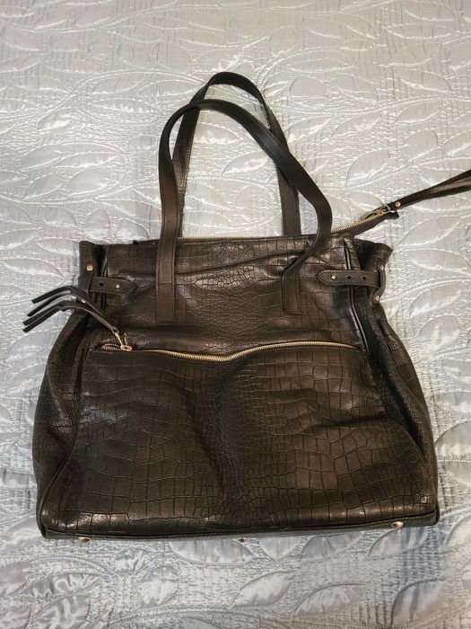 Torebka czarna duża A4