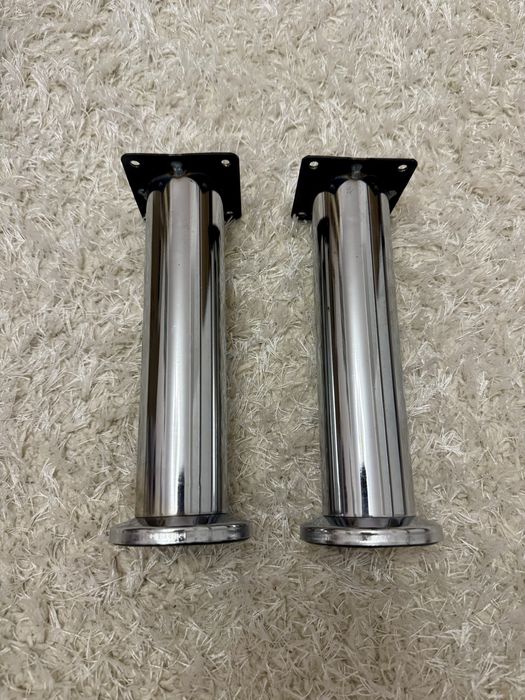 Ніжки для меблів металеві хромові 20 см 2 шт