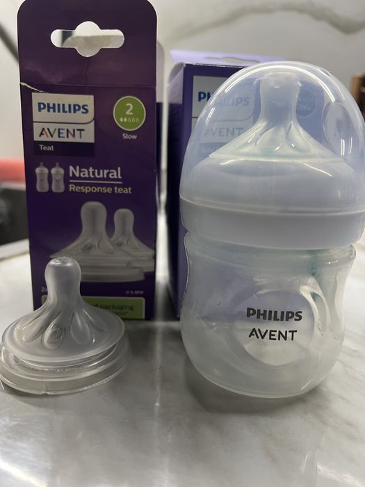 Пляшечка для годування Philips avent, соска потік 2