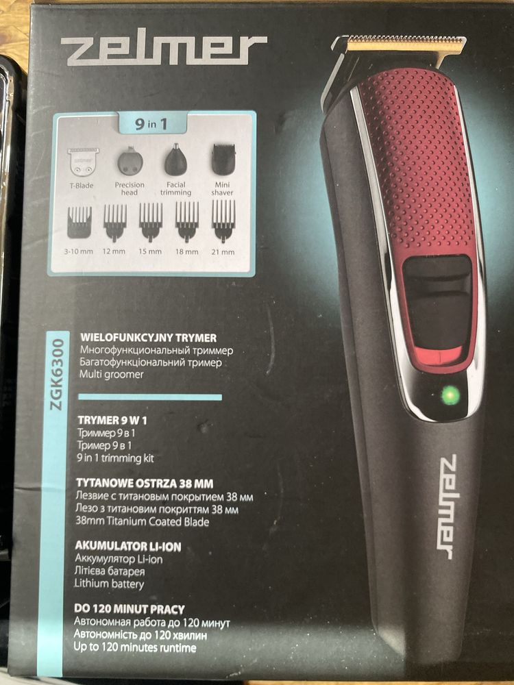 Zelmer ZGK6300 Trymer maszynka do strzyżenia golenia