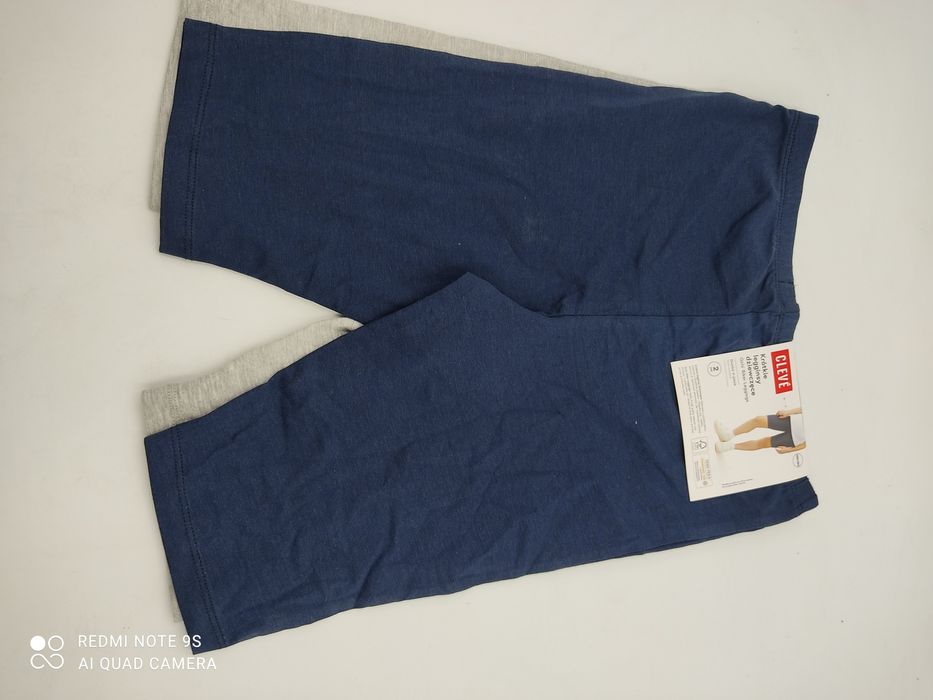 Krótkie legginsy dziewczęce 2 pak 158/164
