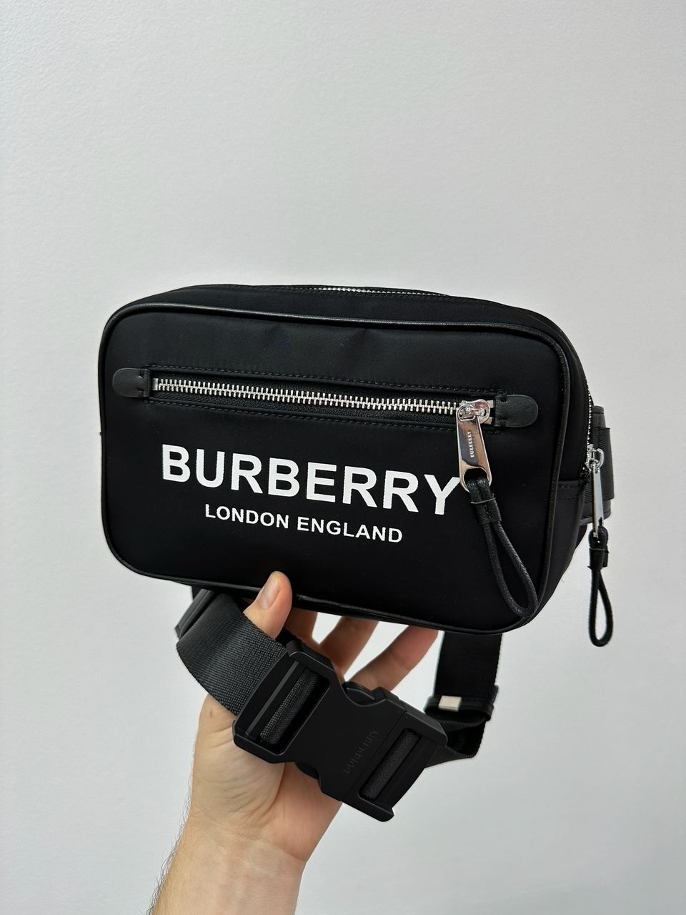 Чоловіча сумка burberry через плечо бананка барсетка клатч крос-боді