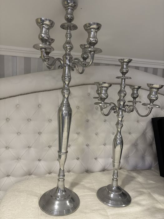 Par de castiçais em inox