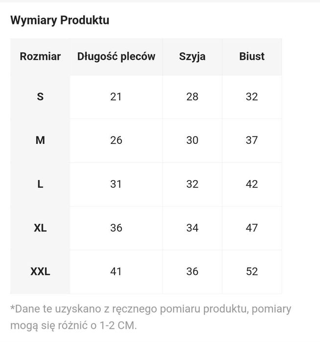Kombinezon dla psów