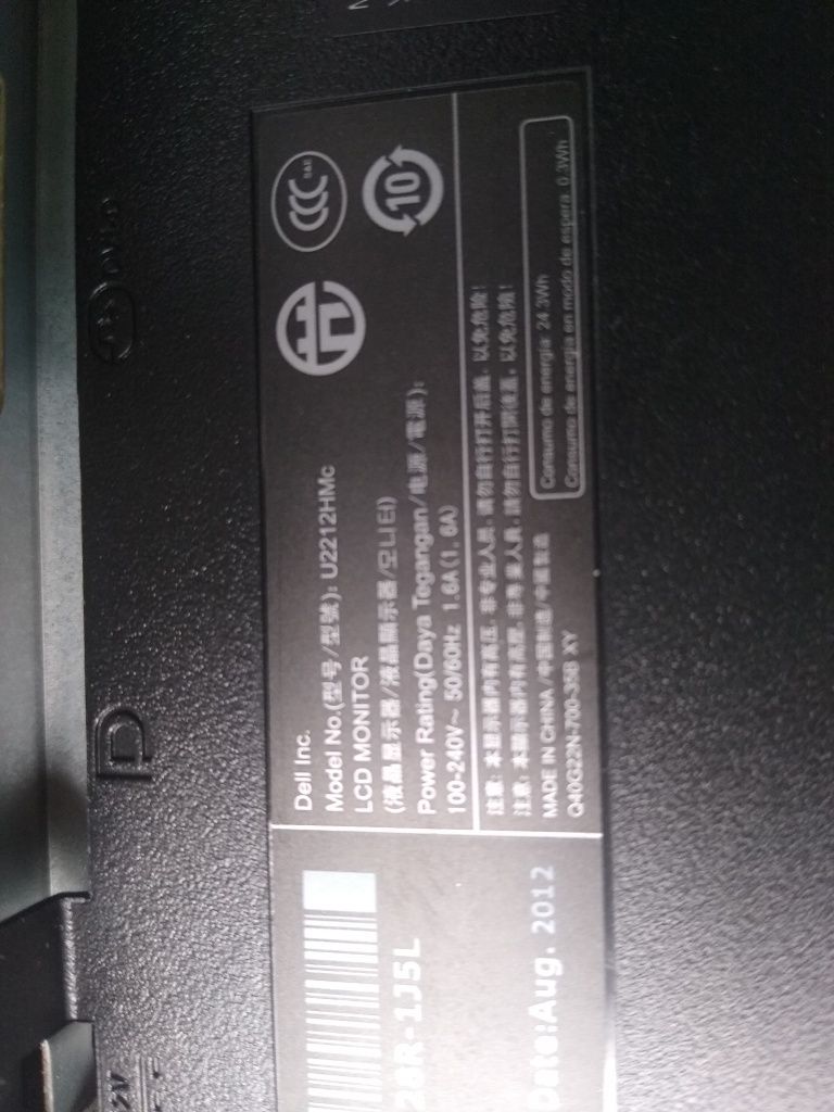 Monitor Dell U2212H