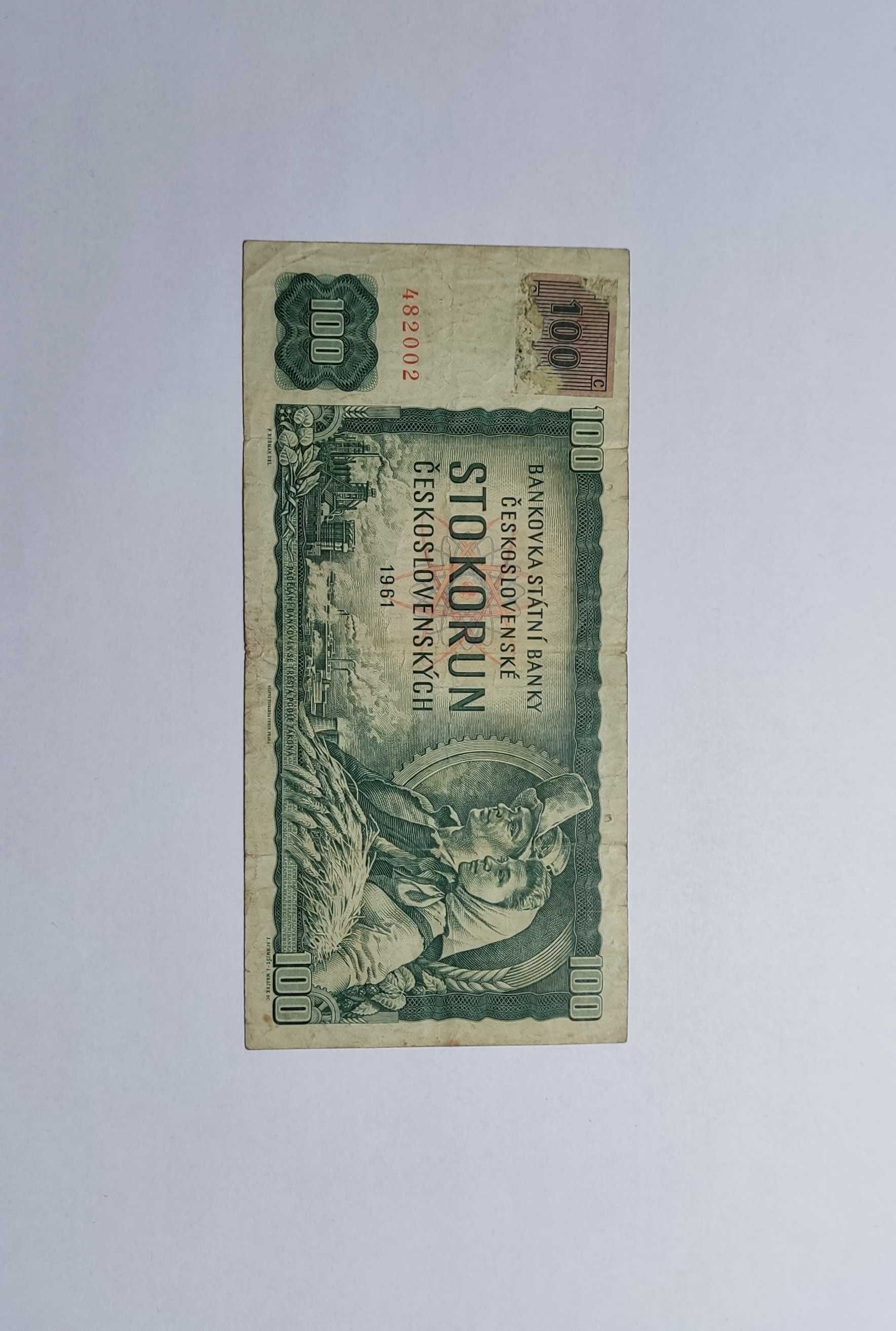 Banknot 100 koron Czechosłowacja 1961 r.