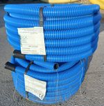 Rura karbowana PVC 32/25 niebieska (25m) dwuwarstwowa QRK flex 450N