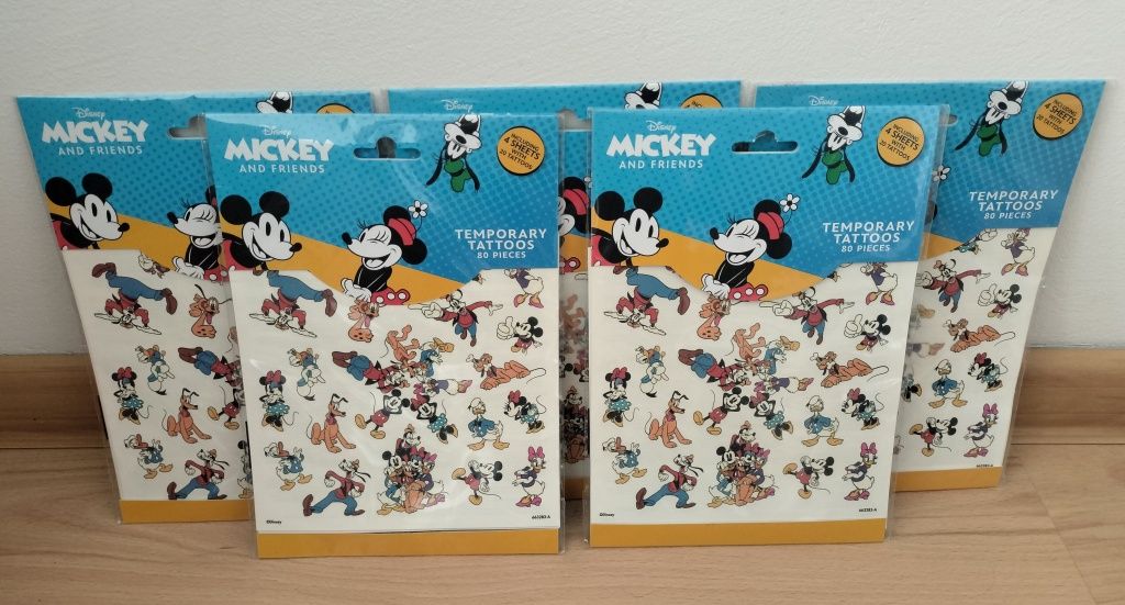 Zestaw 80 szt. tatuaży Myszka Miki / Tatuaże Disney