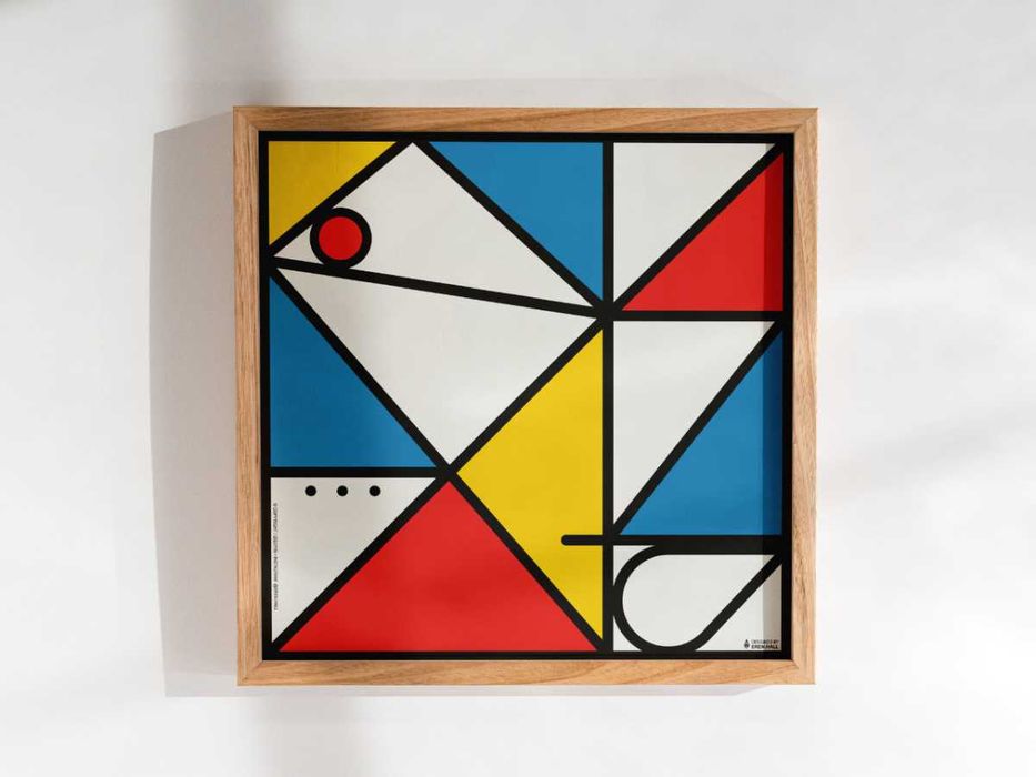 Autorski plakat - Abstract (500x500mm) grafika, abstrakcja, modernizm