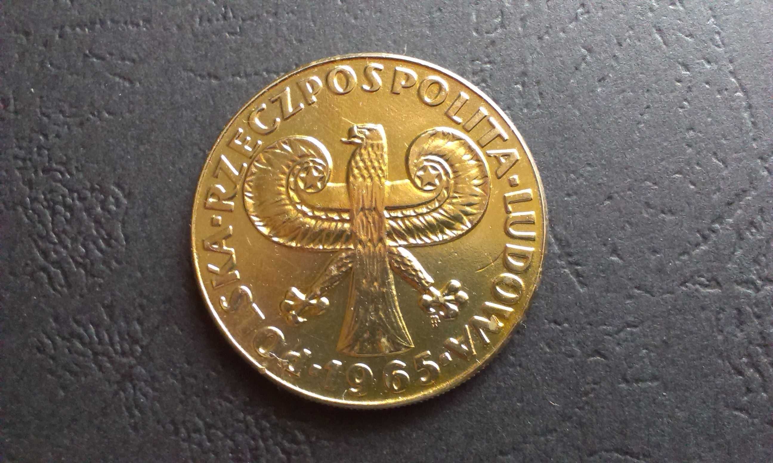 Moneta 10 złotych 1965 rok Kolumna Zygmunta