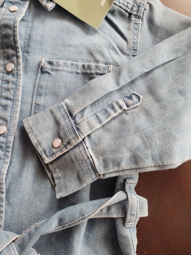 Sukienka szmizjerka H&M