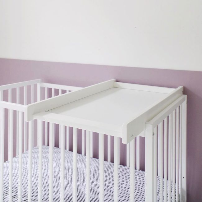 Zestaw Łóżeczko z przewijakiem i materacen woodies 120x60 Country Cot