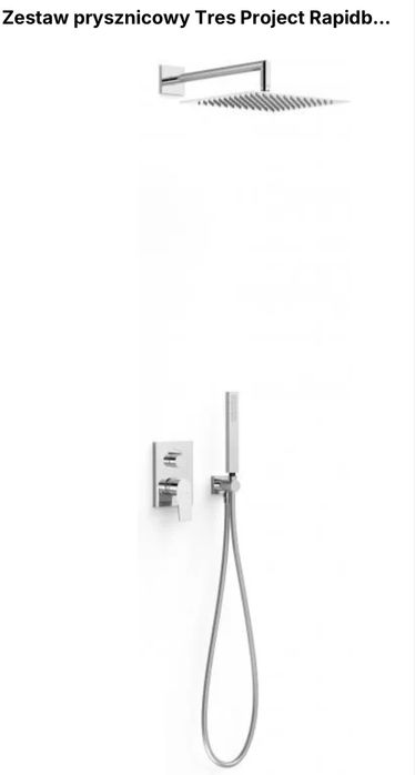 Project-Tres zestaw prysznicowy podtynkowy Rapid Box z deszczownicą