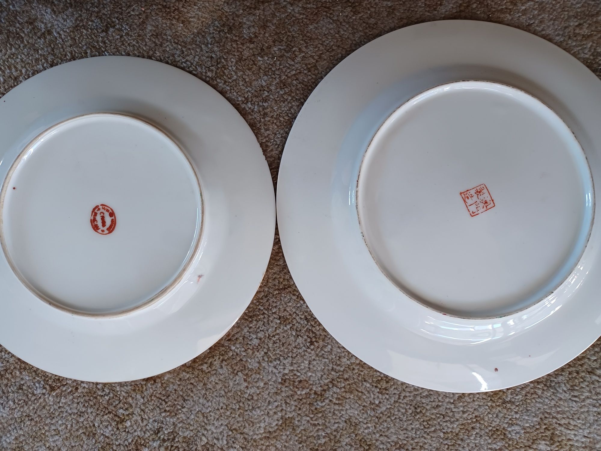 Conjunto de 2 pratos porcelana chinesa