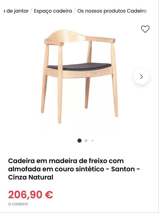 Conjunto de 4 cadeiras