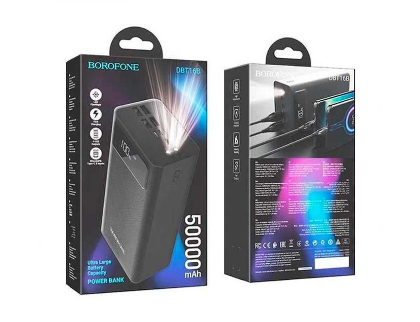 Повербанк 50000 mAh Borofone 4 USB. Вінницька Мережа Магазинів TAKSA