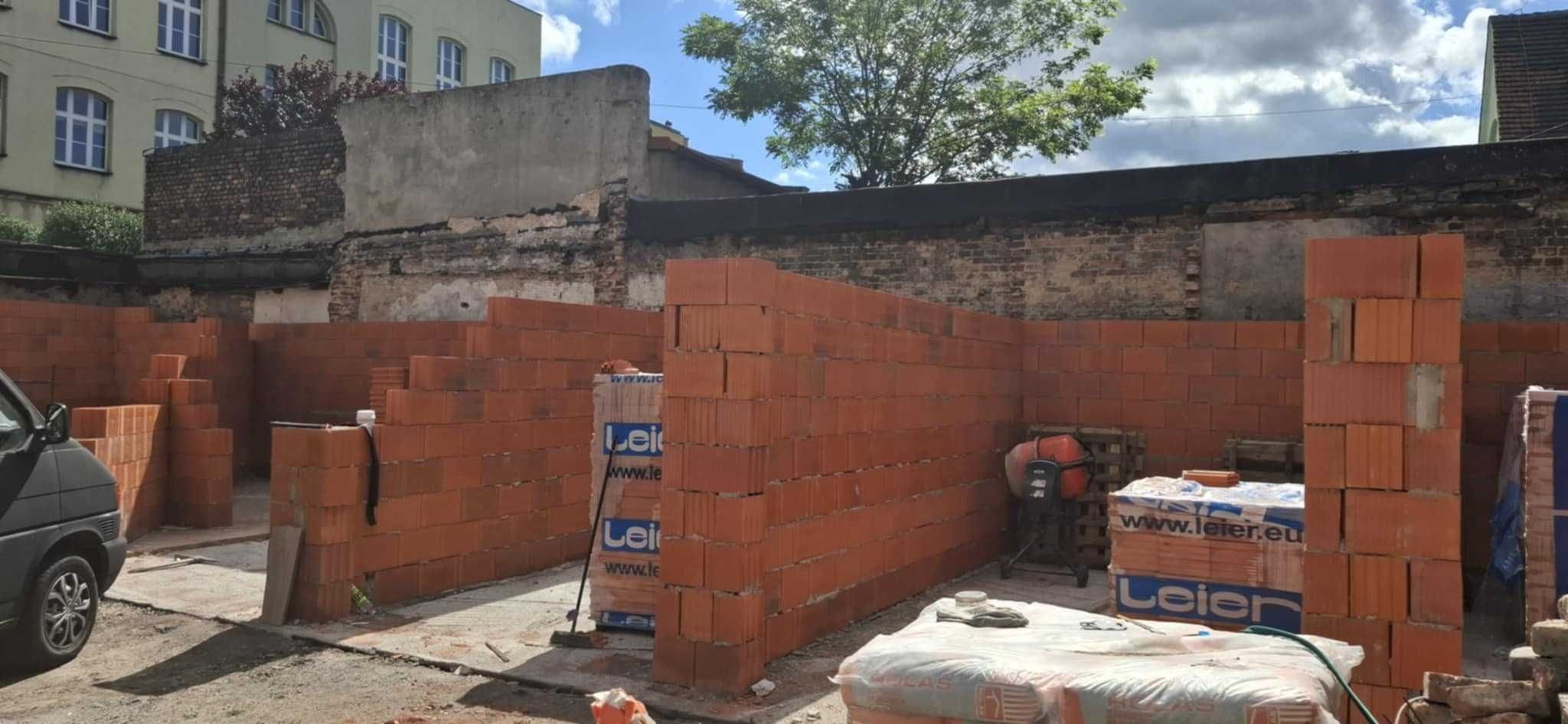 Garaże murowane nowe o powierzchniach od 14,63 do 39m2