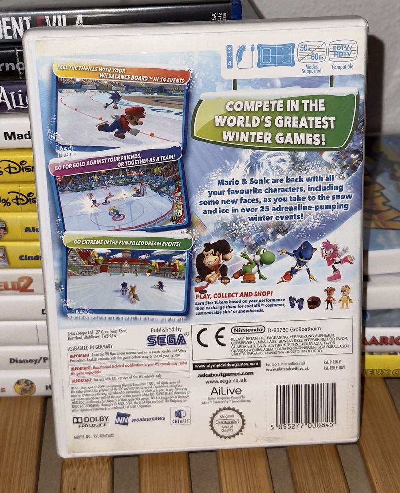 Mario & Sonic - Jogos Olímpicos de Inverno - Jogo Wii