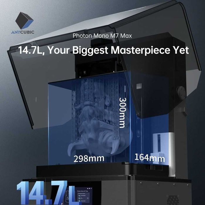 НОВИЙ У НАЯВНОСТІ Anycubic Photon Mono M7 MAX Найбільший SLA3d принтер