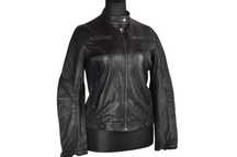 Kurtka damska skórzana miękka skóra stójka biker 42 / XL
