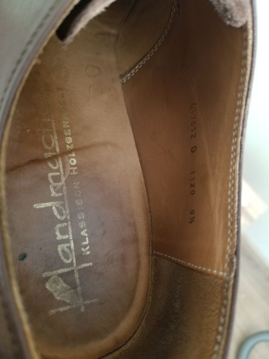 Handmacher туфлі 9,5 G 43 44 ручна робота vibram tank Австрія