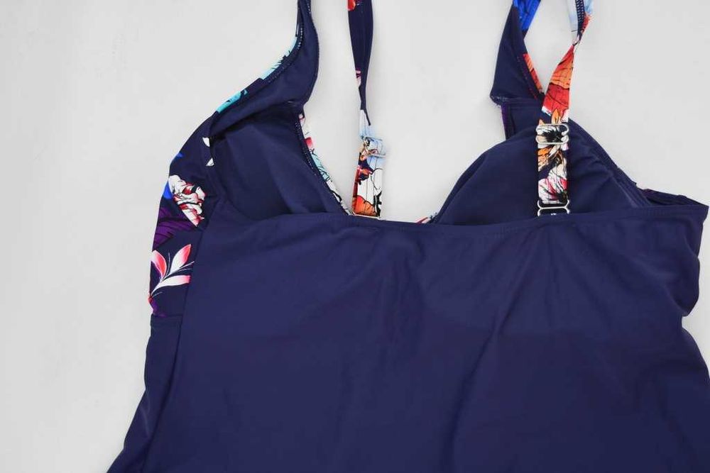 Dwuczęściowy kostium kąpielowy z tankini Bonprix 48 plus size