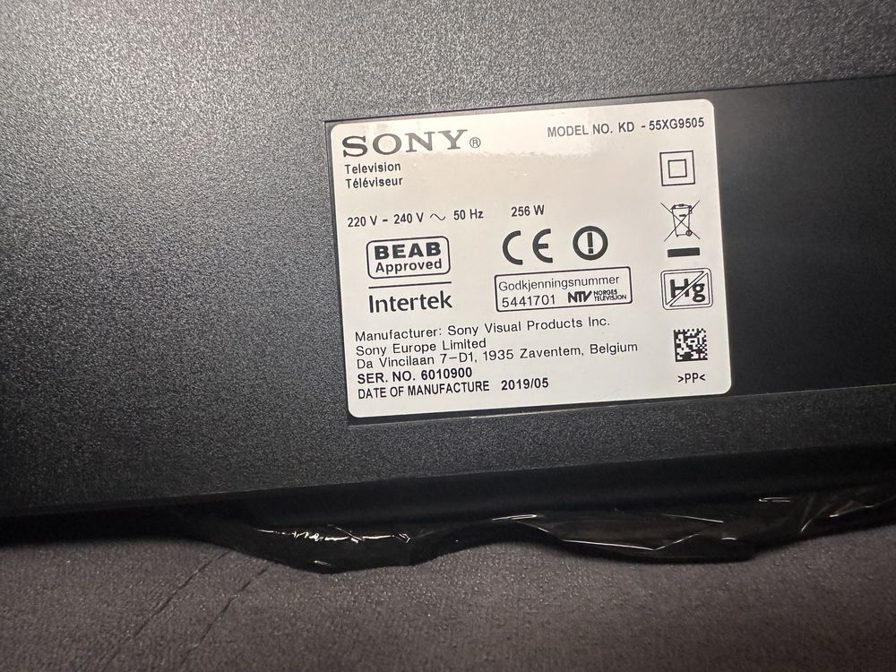 Sony LED 55” 55xg9505