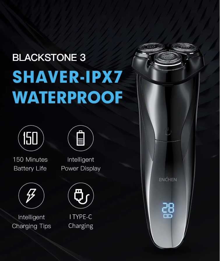 Електробритва Xiaomi Enchen Blackstone 3 Pro , IPX7