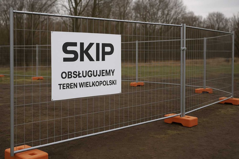 Ogrodzenia tymczasowe, Poznań, Gniezno, Września, Słupca, Konin