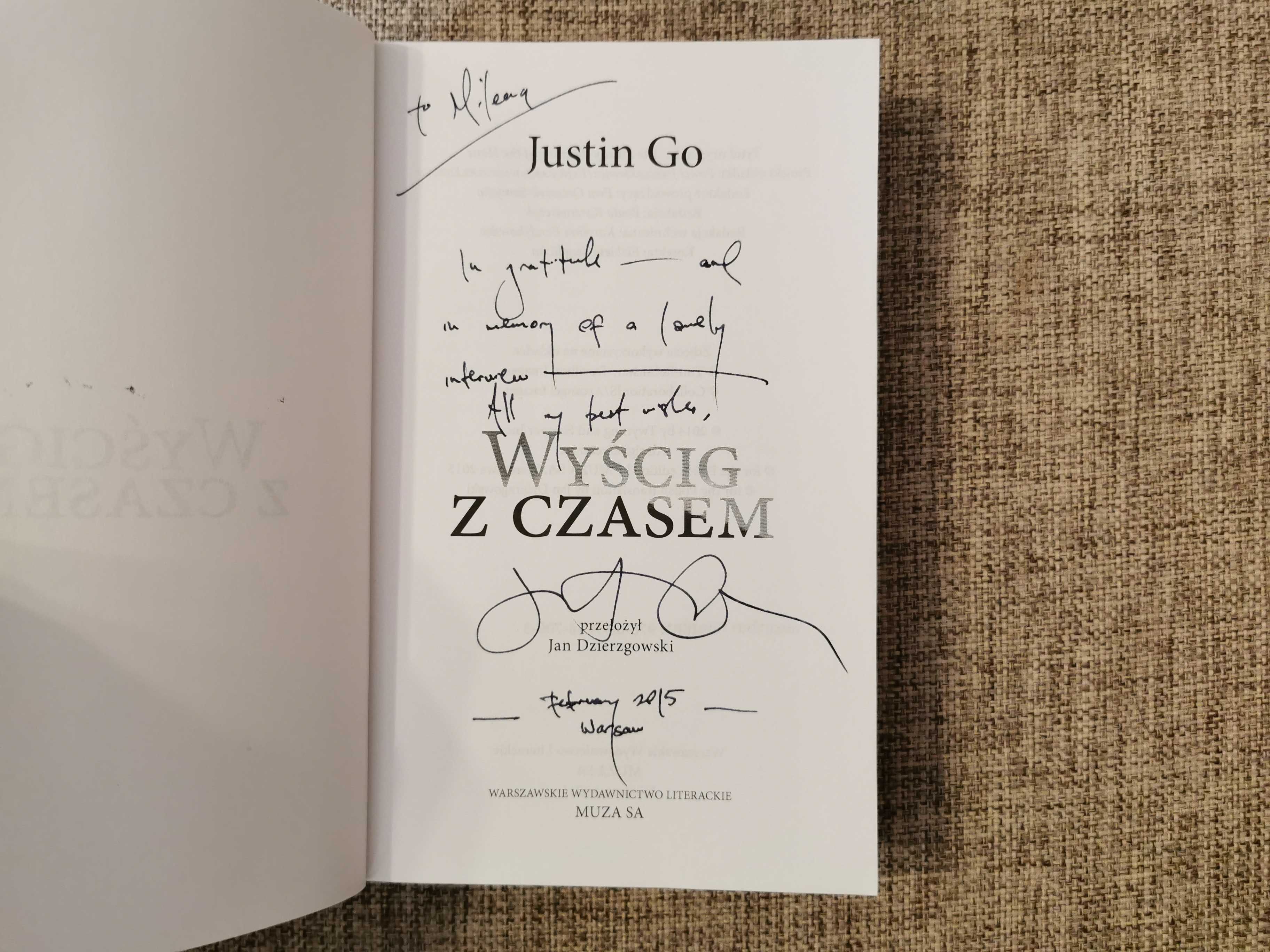 Justin Go - Wyścig z czasem - AUTOGRAF!