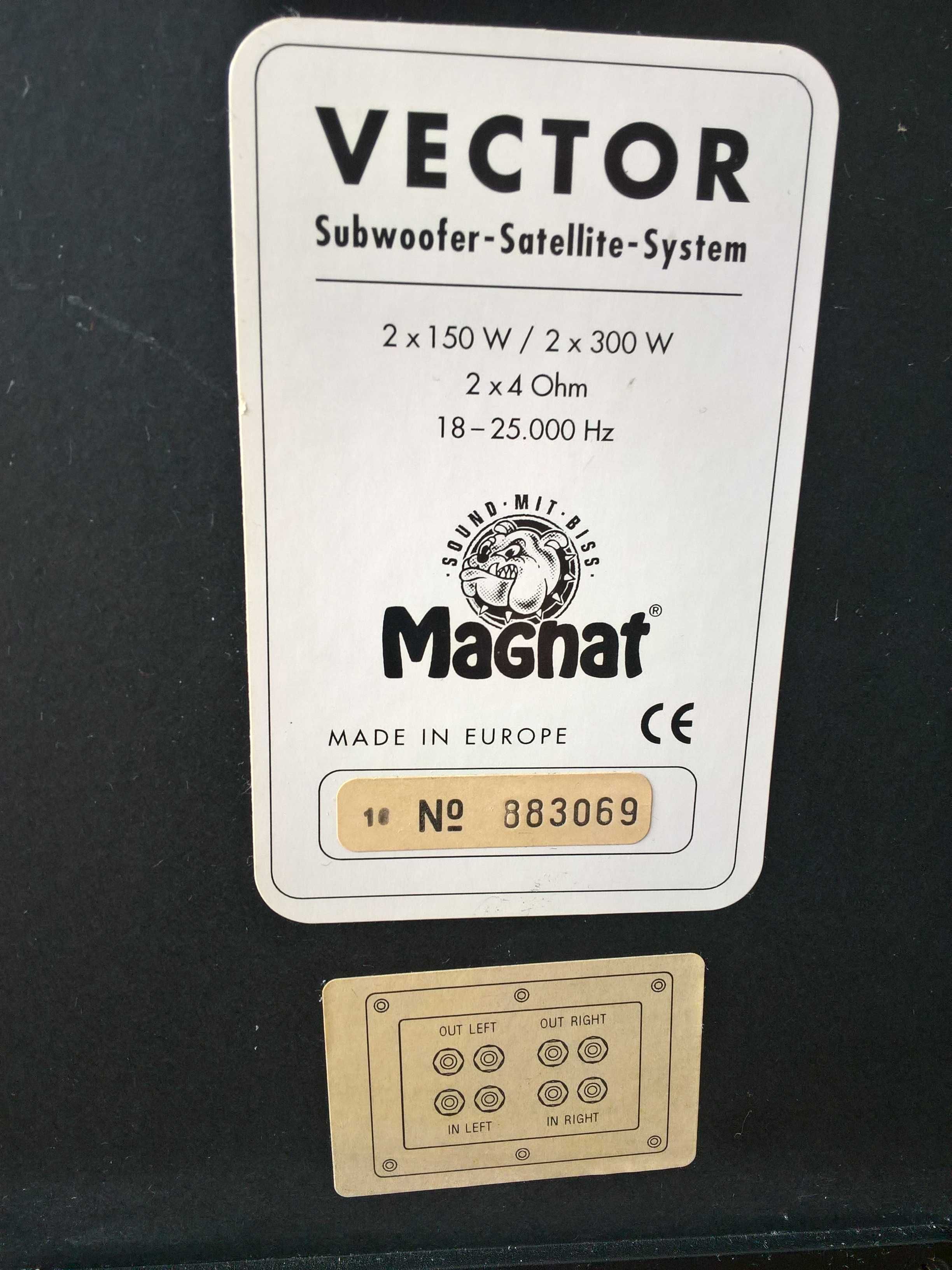 Kolumny głośnikowe Magnat Vector Subwoofer satellite system