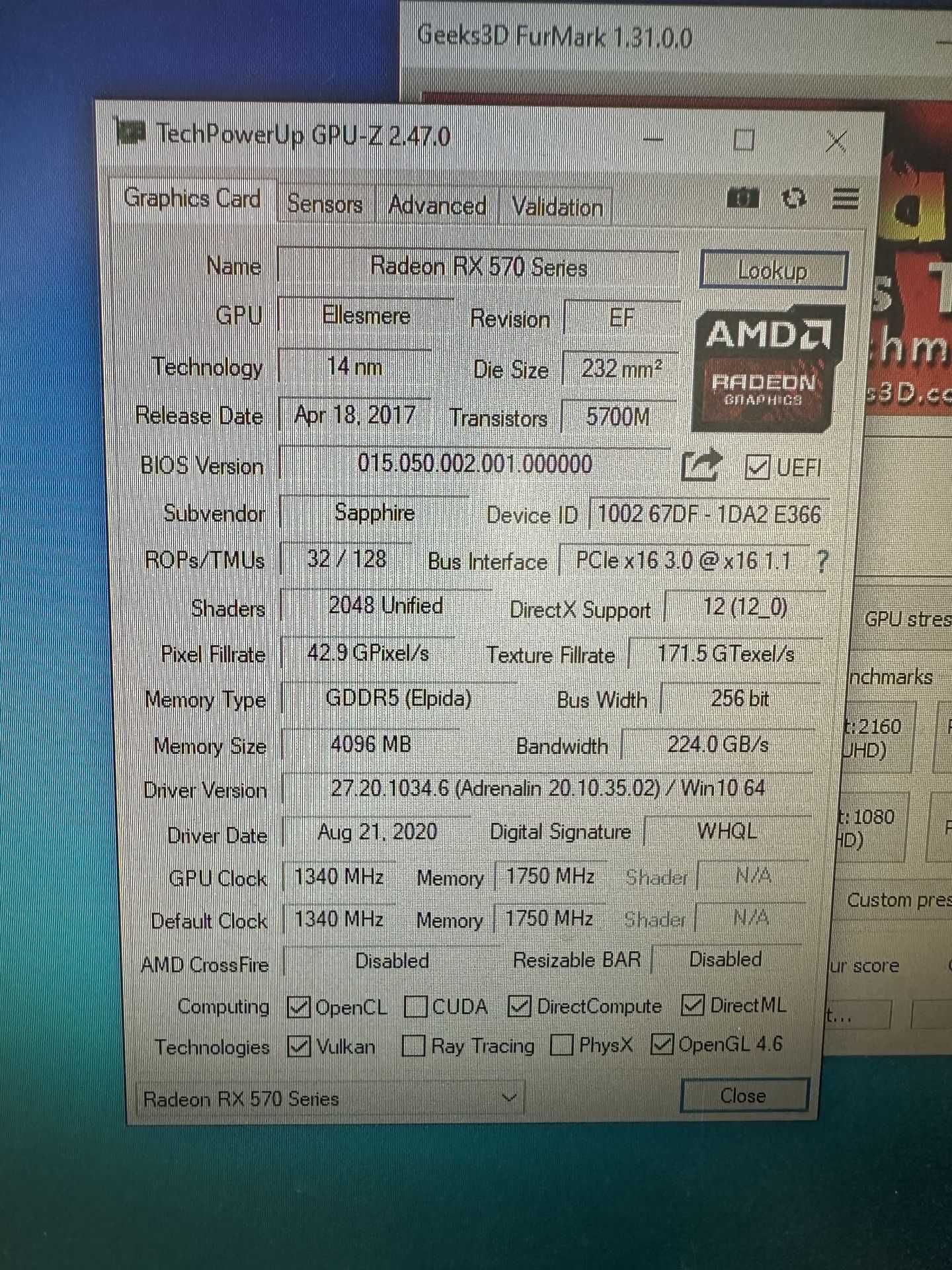 Відеокарта SAPPHIRE NITRO+ Radeon RX 570 4GB GDDR5