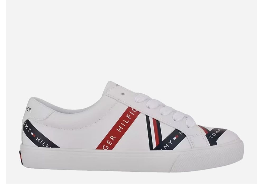 Женские белые кеды с логотипом Tommy Hilfiger