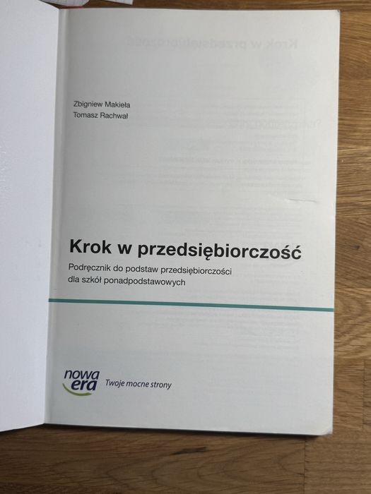 Podstawy przedsiębiorczości – „Krok w przedsiębiorczość”