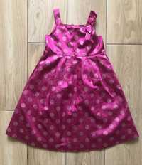 Różowa sukienka w kropki BabyGap 104