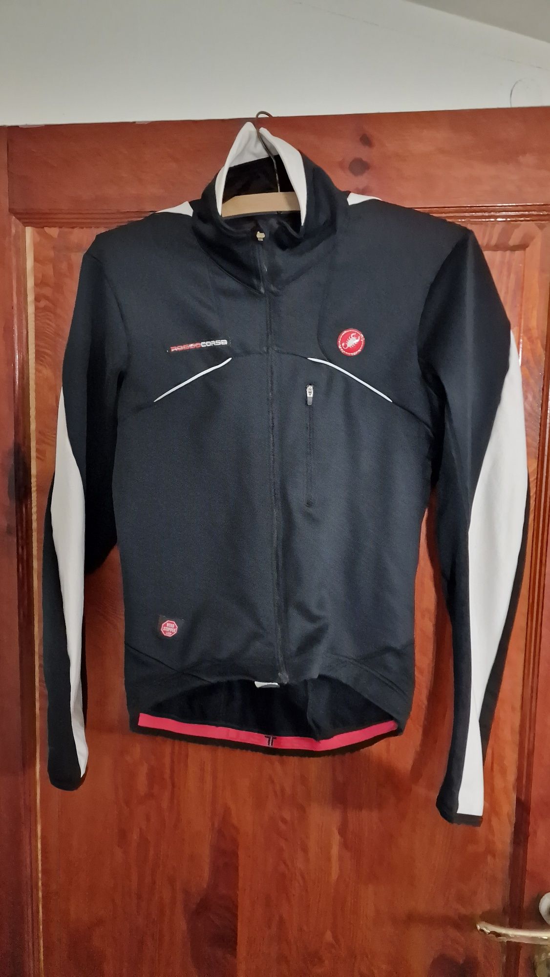 Castelli Rosso Corsa ciepła kurtka kolarska unisex S-M