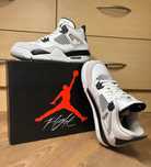 Damskie buty Jordan 4 szaro białe modne retro sneakers nowe 39