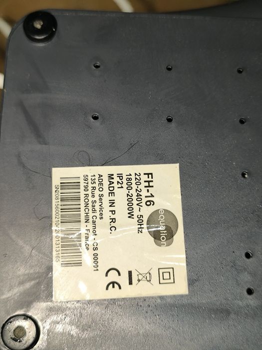 Aquecedor Cerâmico Equation FH-16